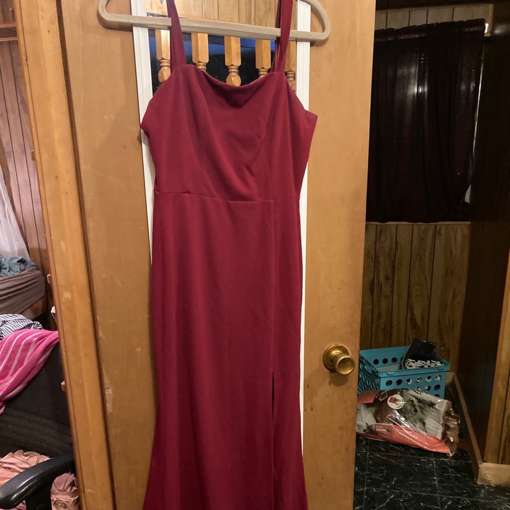 Burgundy formal dress
